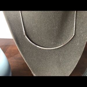 Stella & Dot Pave Silver Necklace